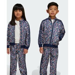 NEW ADIDAS ORIGINALS Size 2XS (5-6Y) Liberty London Tracksuit Night Indigo